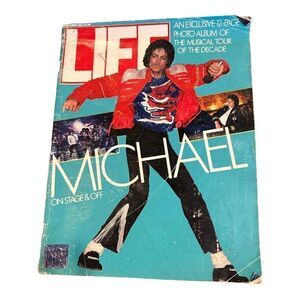 MICHAEL JACKSON On Stage And Off LIFE Magazine September 1984 fair condition,